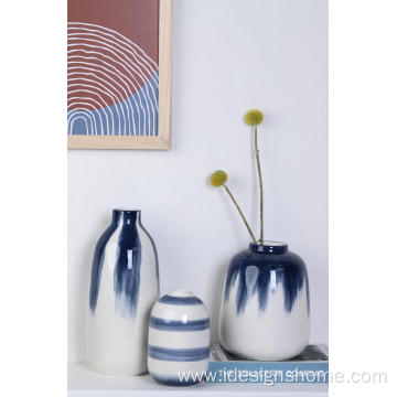 Blue Printing Ceramics Vase